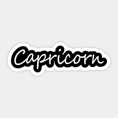 Capricorn zodiac sign - Capricorn Zodiac Sign - Sticker | TeePublic