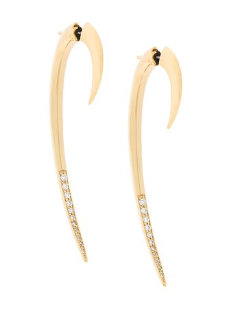 Shaun Leane Diamond Large Hook Earrings Aw19 | Farfetch.com
