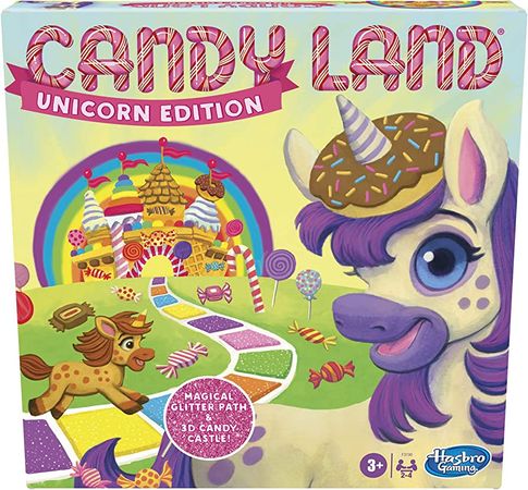 Amazon.com: Candy Land Unicorn Edition Toddler Games, Unicorn Toys, Perfect Kids Gifts, Board Games, Ages 3 and Up (Amazon Exclusive)