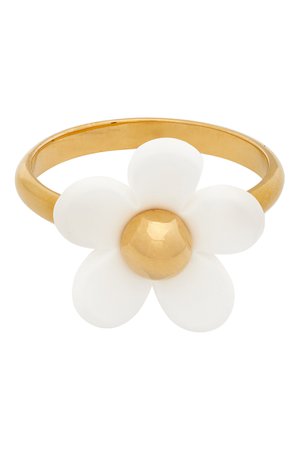 MARC JACOBS

White & Gold 'The Daisy' Ring
