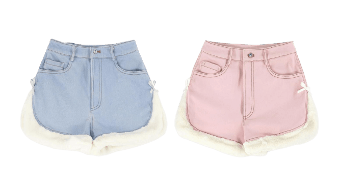 Pink and Blue Shorts