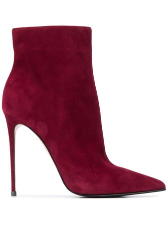 Shop red Le Silla Eva suede ankle boots with Express Delivery - Farfetch
