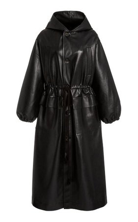 Noki Oversized Leather-Blend Coat By Nanushka | Moda Operandi