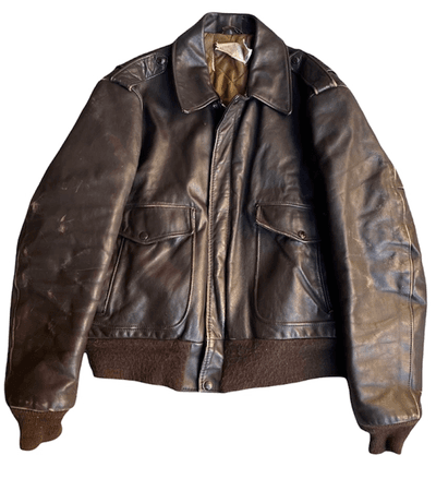 vintage Schotts USA leather bomber jacket