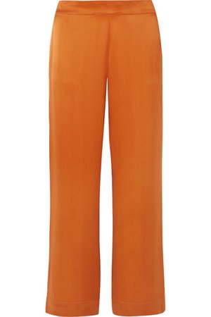 ASCENO | Washed-silk pajama pants | NET-A-PORTER.COM