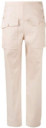 sailor button cargo trousers