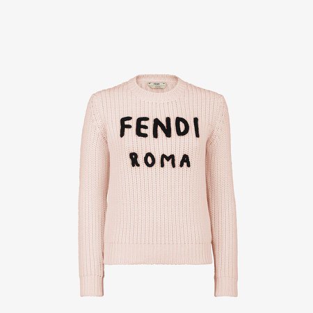 Pink wool jumper - PULLOVER | Fendi