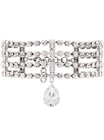 Alessandra Rich crystal-embellished Choker Necklace - Farfetch