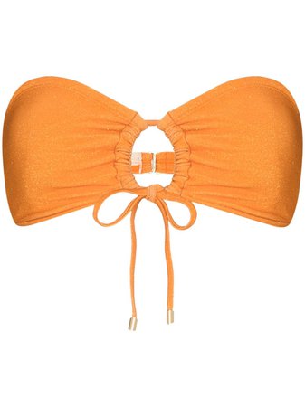 Peony Clementine bandeau-style bikini top - FARFETCH