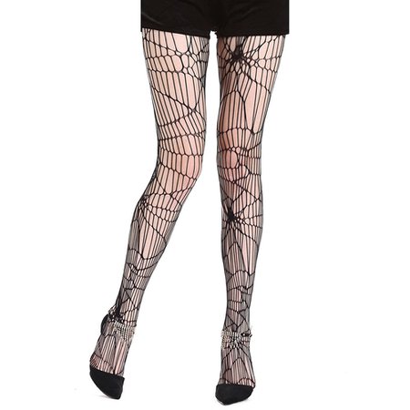 Women's Long Sexy Distressed Net Lrregular Spider Web Tights Stockings Footed Pantyhose Halloween Lingerie Stocking-in Stockings from Underwear & Sleepwears on AliExpress