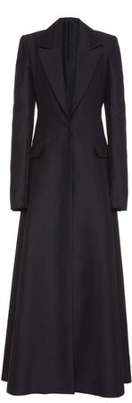 Marina Moscone Wool-Silk Coat Dress Size: 2