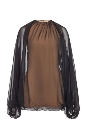 Silk Chiffon Blouse Top By Valentino | Moda Operandi
