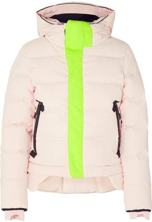 Nano Hooded Quilted Shell Down Coat - Blush