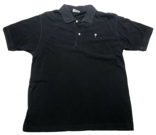 Ben Silver Charleston Polo Shirt Cotton Black Mens Size L Large | eBay