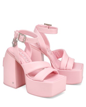 naked wolfe pink heels