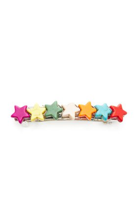 Timeless Pearly Color-block Star Barrette