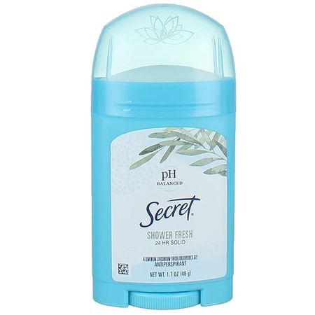 Amazon.com : Secret Anti-Perspirant Deodorant Solid Shower Fresh 1.70 oz (Pack of 2) : Antiperspirant Deodorants : Beauty & Personal Care