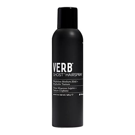 Amazon.com: Verb Ghost Hairspray, Weightless Medium Hold Hairspray Infused with Moringa Oil Smoothes Frizz and Promotes Radiant Shine, All Hair Types, 7 oz : Beauty & Personal Care