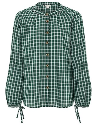 Coira Check Shirt | Green | UK 10 / US 6 / EU 38 | 5451080710 | Monsoon