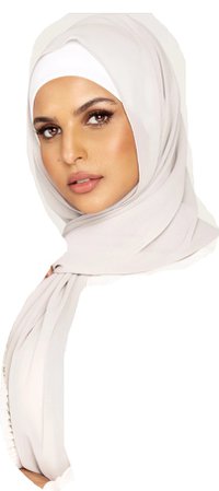 cloud gray hijab