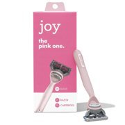 joy Razor, Handle + 2 razor blade refills (Pink) - Walmart.com