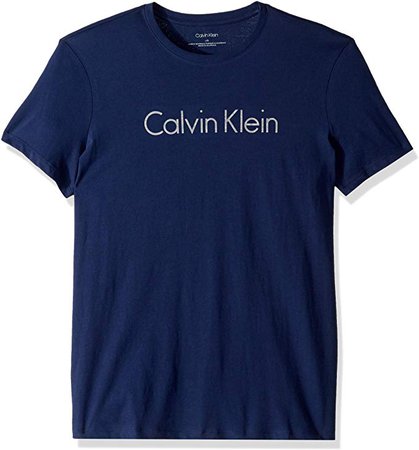 Calvin Klein Men's Short Sleeve Crew Neck T-Shirt, Royal Navy, Large | Amazon.com