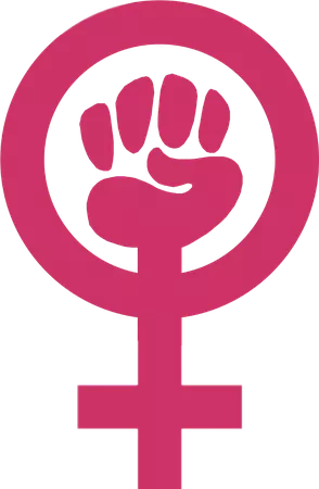 pink feminism Sticker by Taga