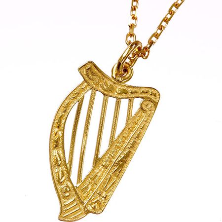 Irish Celtic Harp Pendant - Shop online at Irish Jewel
