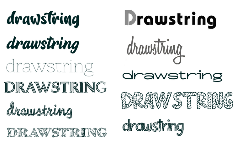 Drawstring Words