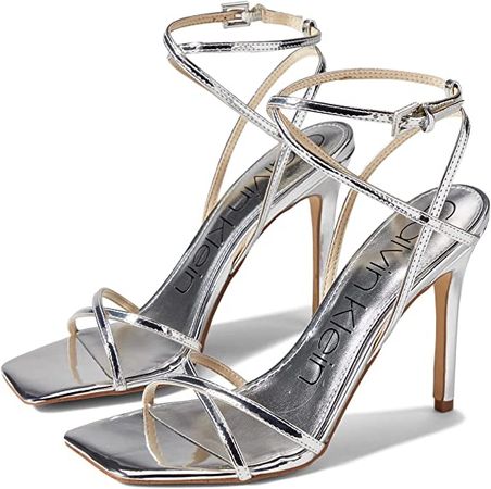 Amazon.com | Calvin Klein Women's Tegin Heeled Sandal | Heeled Sandals