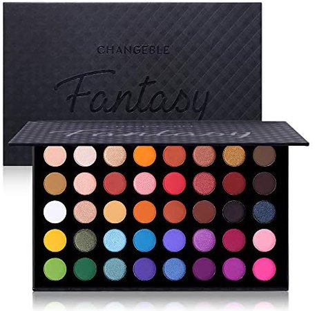 Amazon.com : Highly Pigmented Eye Makeup Palette , Matte Shimmer Metallic Eyeshadow Pallet Long Lasting Blendable Natural Colors Make Up Eye Shadows Cosmetics Gift Kit : Beauty & Personal Care