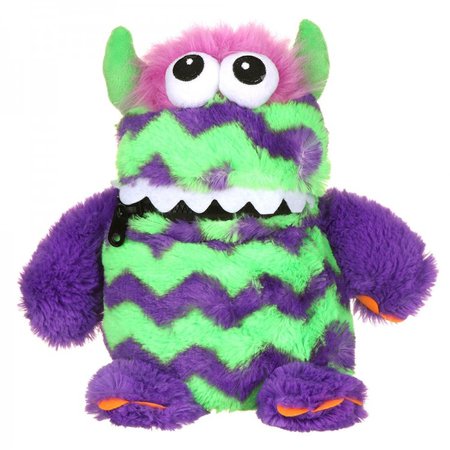 Purple and Green Worry Monster Plush