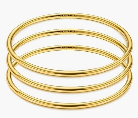 gold simple bangles