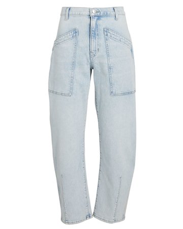 Veronica Beard Charlie Barrel Straight-Leg Jeans | INTERMIX®