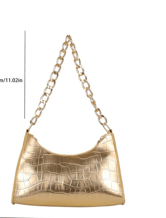 gold chain purse