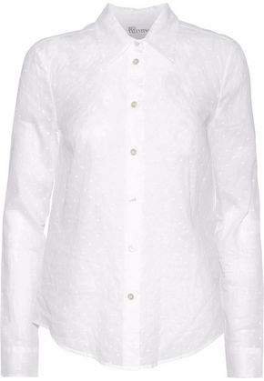 Swiss-dot Cotton-gauze Shirt