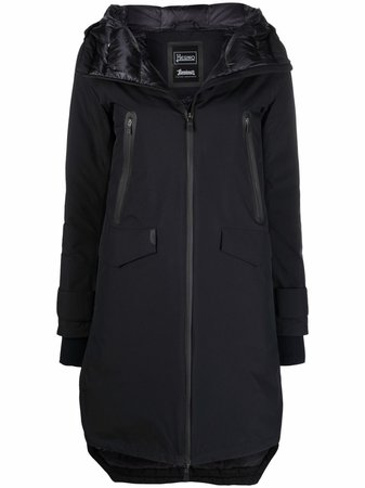 Herno hooded zip-up coat