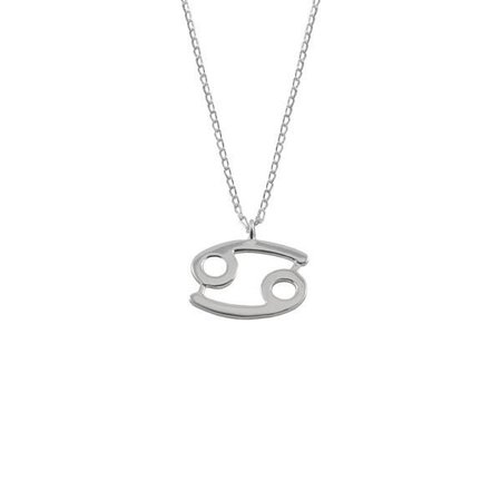 Sterling Silver Cancer Zodiac Necklace | Kamali Moon