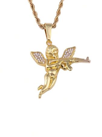Angel Machine Gun Necklace