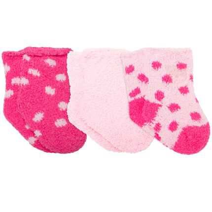 Kit com 3 meias Soquete para bebê Corujinha - Puket no Bebefacil, onde você encontra tudo em roupas e enxoval para bebês - bebefacil