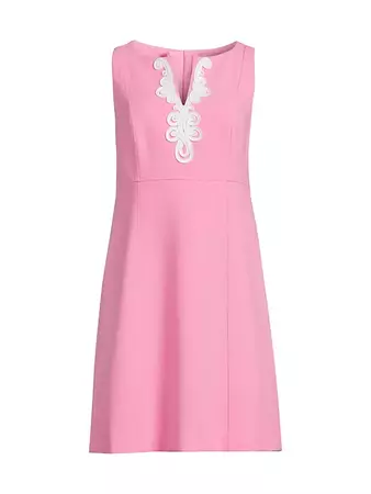 Shop Lilly Pulitzer Trini Embroidered Shift Dress | Saks Fifth Avenue
