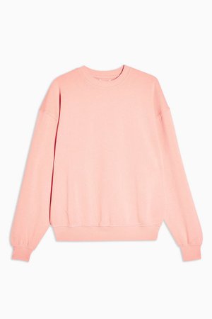 Dusty Pink Stonewash Sweatshirt | Topshop
