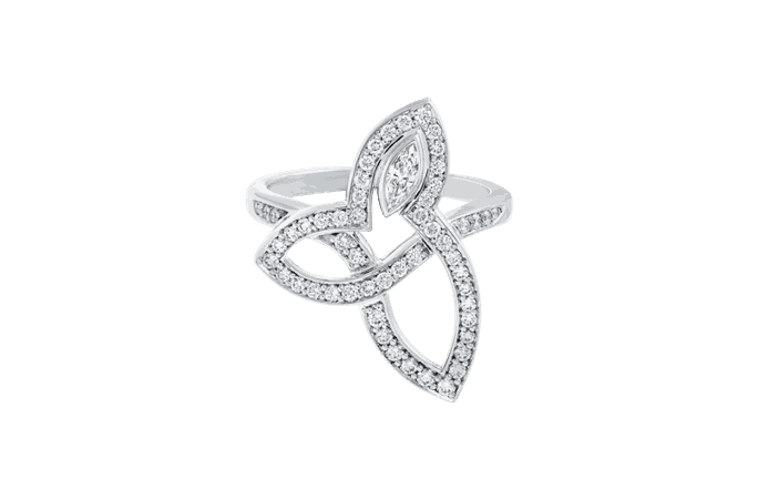 Harry Winston Lily Cluster Diamond Ring in Platinum