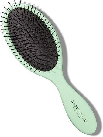 pastel green hair brush