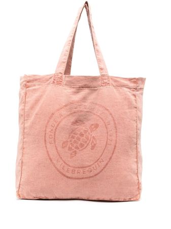 Vilebrequin logo-print Linen Tote Bag - Farfetch