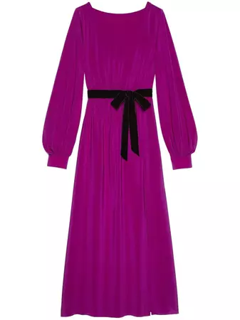 Gucci Silk Belted Maxi Dress - Farfetch