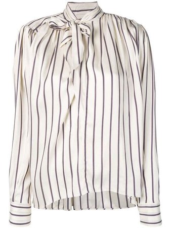 Isabel Marant pussy bow striped blouse $375 - Shop SS19 Online - Fast Delivery, Price
