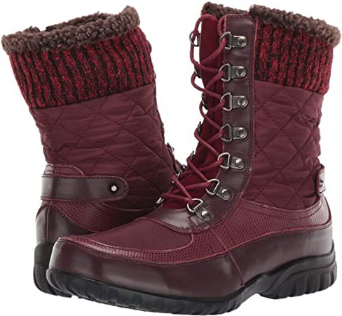 Amazon.com | Propet Women's Delaney Frost Snow Boot, Bordo, 9 Wide | Snow Boots