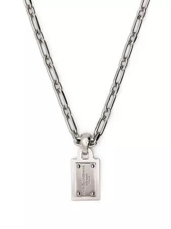 Dolce & Gabbana logo-pendant chain-link Necklace - Farfetch