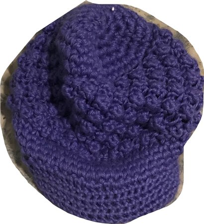 indigo knit hat